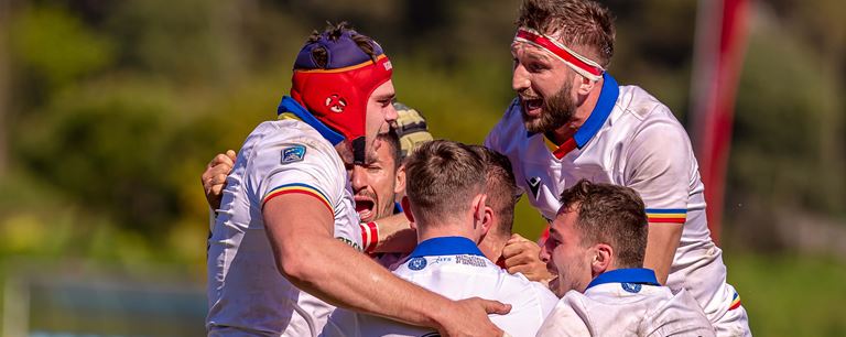 Romania celebrate a late win against Portugal